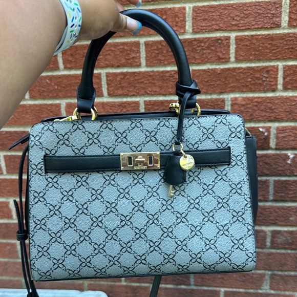 Nine West Black and Gray Handbag - Picture 1 of 1